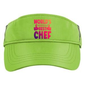 Worlds Best Chef Job Title Funny Profession Chef Gift Adult Drive Performance Visor