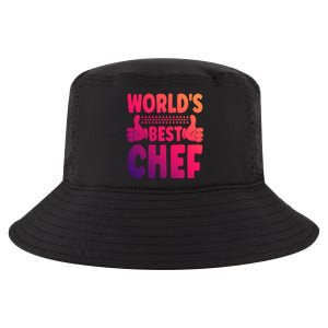 Worlds Best Chef Job Title Funny Profession Chef Gift Cool Comfort Performance Bucket Hat