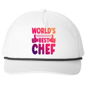 Worlds Best Chef Job Title Funny Profession Chef Gift Snapback Five-Panel Rope Hat