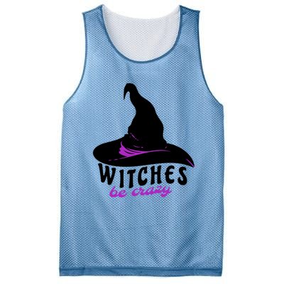 Witches Be Crazy Funny Halloween I Am With The Witch Meaningful Gift Mesh Reversible Basketball Jersey Tank