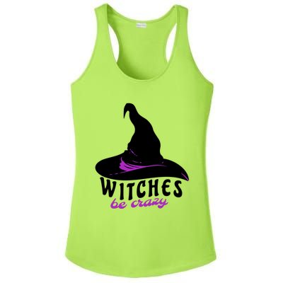 Witches Be Crazy Funny Halloween I Am With The Witch Meaningful Gift Ladies PosiCharge Competitor Racerback Tank