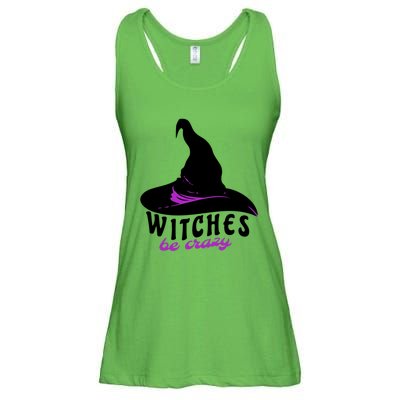 Witches Be Crazy Funny Halloween I Am With The Witch Meaningful Gift Ladies Essential Flowy Tank