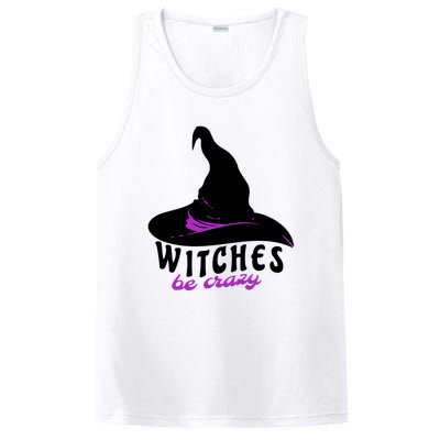 Witches Be Crazy Funny Halloween I Am With The Witch Meaningful Gift PosiCharge Competitor Tank