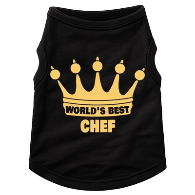 Worlds Best Chef Saying Funny Chef Gift Doggie Tank