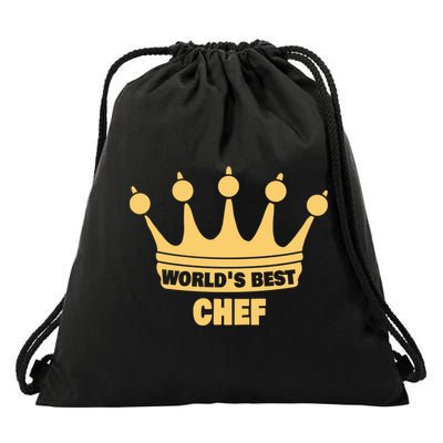 Worlds Best Chef Saying Funny Chef Gift Drawstring Bag