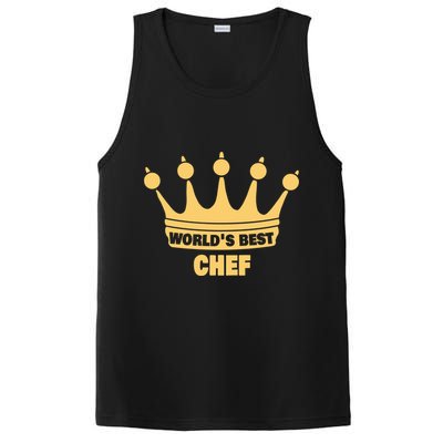 Worlds Best Chef Saying Funny Chef Gift PosiCharge Competitor Tank