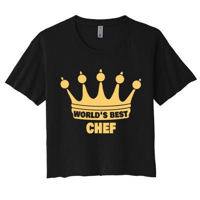 Worlds Best Chef Saying Funny Chef Gift Crop Top