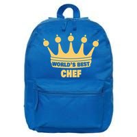 Worlds Best Chef Saying Funny Chef Gift 16 in Basic Backpack