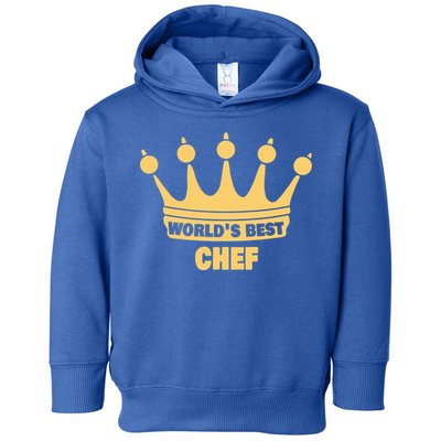 Worlds Best Chef Saying Funny Chef Gift Toddler Hoodie