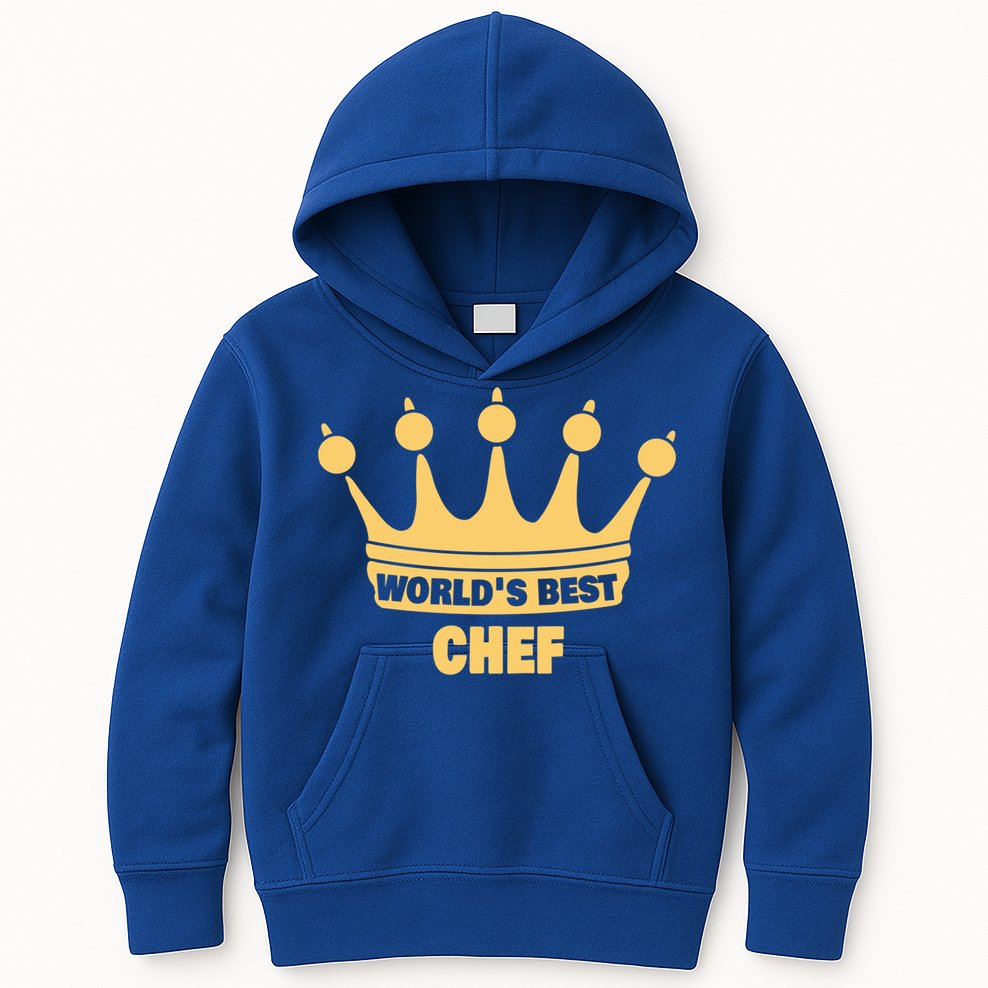 Worlds Best Chef Saying Funny Chef Gift Kids Hoodie