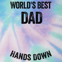 Worlds Best Dad Hands Down Make A Handprint Legacy Tie Dye Trucker Hat