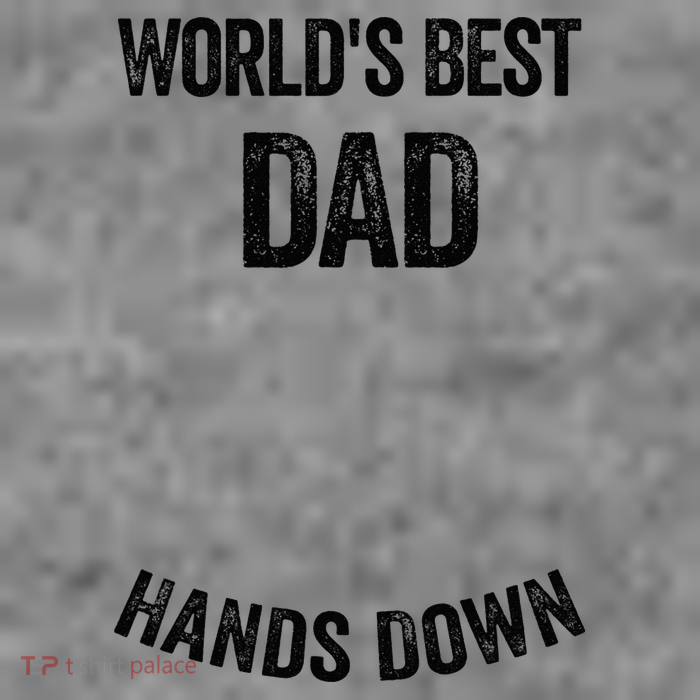 Worlds Best Dad Hands Down Make A Handprint Toddler Sweatshirt