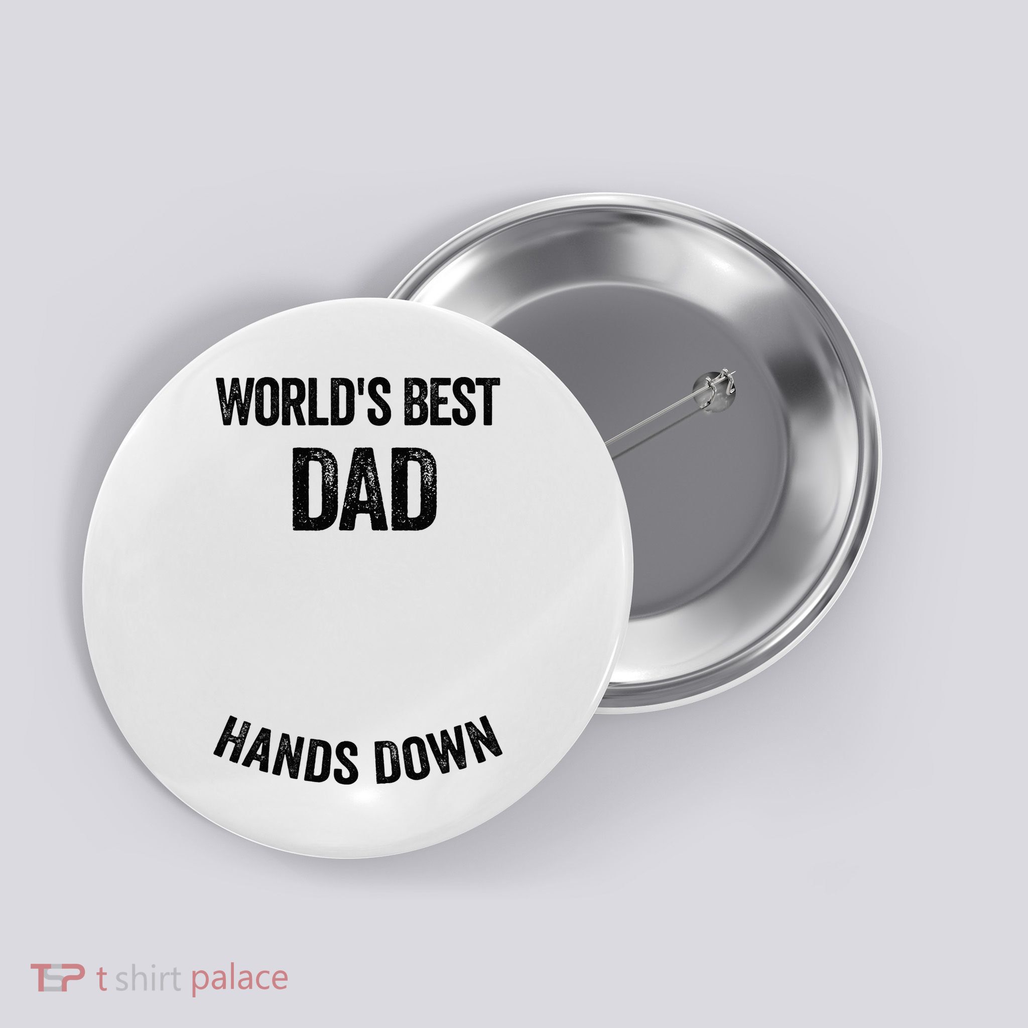 Worlds Best Dad Hands Down Make A Handprint Button