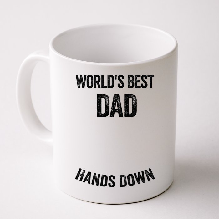 Worlds Best Dad Hands Down Make A Handprint Mug