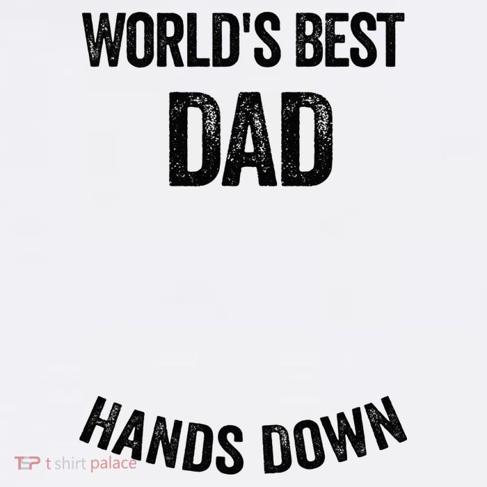Worlds Best Dad Hands Down Make A Handprint Ladies Essential Flowy Tank