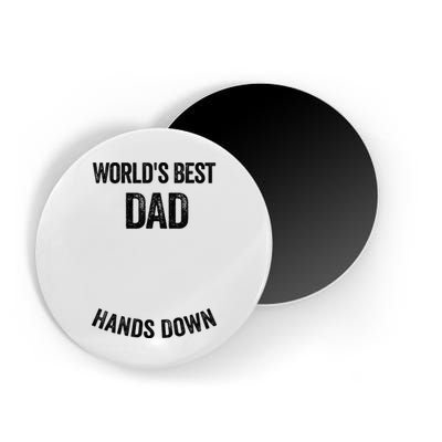 Worlds Best Dad Hands Down Make A Handprint Magnet