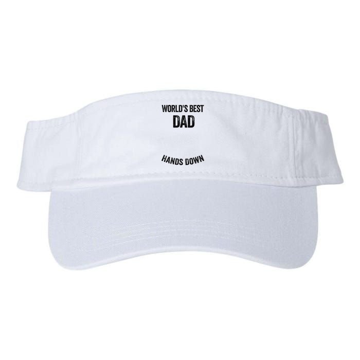 Worlds Best Dad Hands Down Make A Handprint Visor