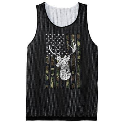 Whitetail Buck Deer Hunting American Camouflage Usa Flag Mesh Reversible Basketball Jersey Tank