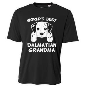 World's Best Dalmatian Grandma Dog Granddog Cooling Performance Crew T-Shirt