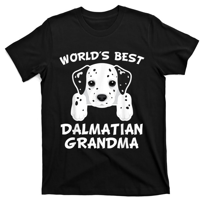 World's Best Dalmatian Grandma Dog Granddog T-Shirt