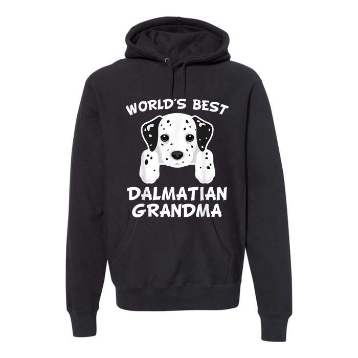 World's Best Dalmatian Grandma Dog Granddog Premium Hoodie