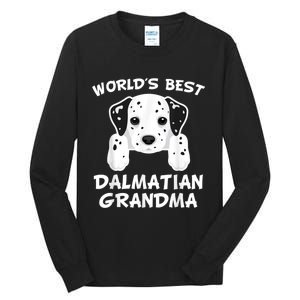 World's Best Dalmatian Grandma Dog Granddog Tall Long Sleeve T-Shirt