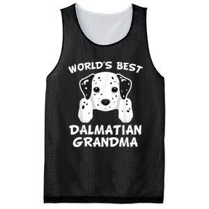 World's Best Dalmatian Grandma Dog Granddog Mesh Reversible Basketball Jersey Tank