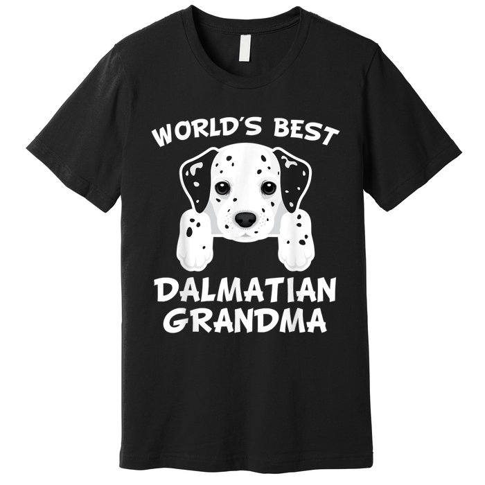 World's Best Dalmatian Grandma Dog Granddog Premium T-Shirt