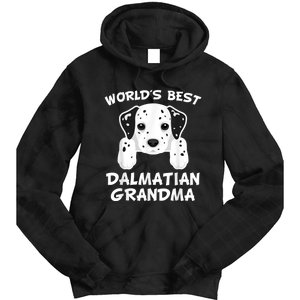 World's Best Dalmatian Grandma Dog Granddog Tie Dye Hoodie