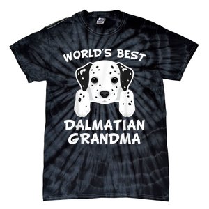 World's Best Dalmatian Grandma Dog Granddog Tie-Dye T-Shirt