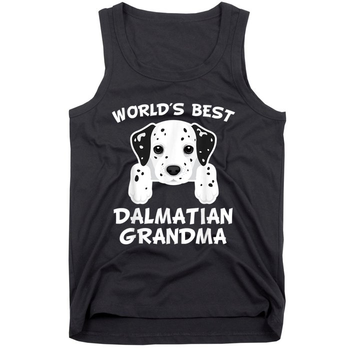 World's Best Dalmatian Grandma Dog Granddog Tank Top