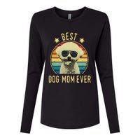 Womens Best Dog Mom Ever Bichon Frise Mother's Day Gift Womens Cotton Relaxed Long Sleeve T-Shirt