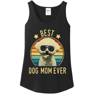 Womens Best Dog Mom Ever Bichon Frise Mother's Day Gift Ladies Essential Tank