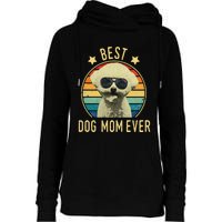 Womens Best Dog Mom Ever Bichon Frise Mother's Day Gift Womens Funnel Neck Pullover Hood