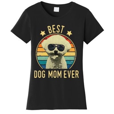 Womens Best Dog Mom Ever Bichon Frise Mother's Day Gift Women's T-Shirt