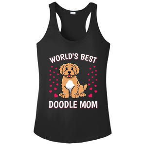 World's Best Doodle Mom Goldendoodle Mama Mother Gift Ladies PosiCharge Competitor Racerback Tank