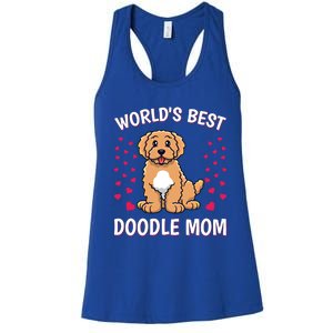 World's Best Doodle Mom Goldendoodle Mama Mother Gift Women's Racerback Tank