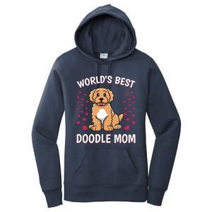 World's Best Doodle Mom Goldendoodle Mama Mother Gift Women's Pullover Hoodie