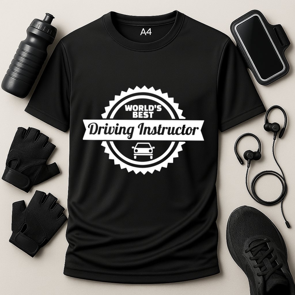 Worlds Best Driving Instructor Performance Shirt