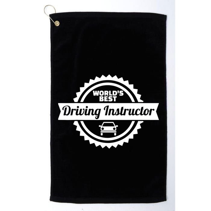 Worlds Best Driving Instructor Golf Towel