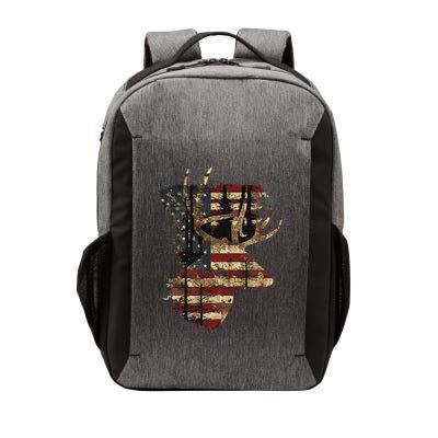Whitetail Buck Deer Hunting Usa American Flag Vector Backpack