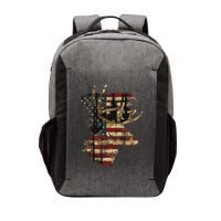 Whitetail Buck Deer Hunting Usa American Flag Vector Backpack