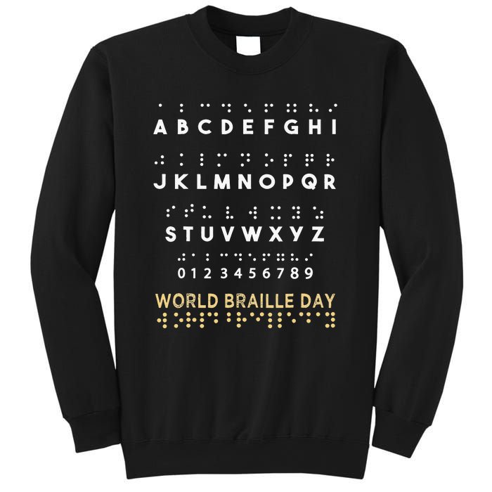 World Braille Day Blind Awareness Solidarity Sweatshirt