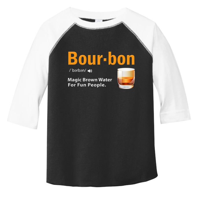 Whiskey Bourbon Definition Magic Brown Water Kentucky Toddler Fine Jersey T-Shirt