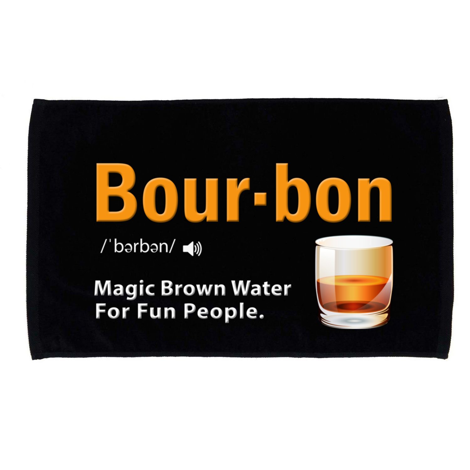 Whiskey Bourbon Definition Magic Brown Water Kentucky Microfiber Hand Towel