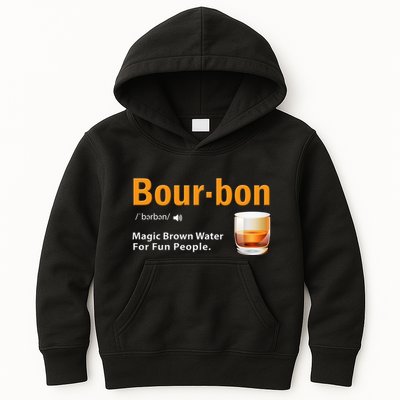 Whiskey Bourbon Definition Magic Brown Water Kentucky Kids Hoodie