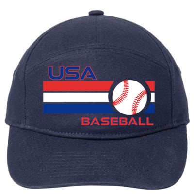 Wo Ball Dad Love USA Professional Baseball American Flag Themed V-Neck 7-Panel Snapback Hat