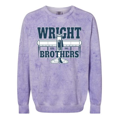 Wright Brothers Day Estd 1903 Colorblast Crewneck Sweatshirt