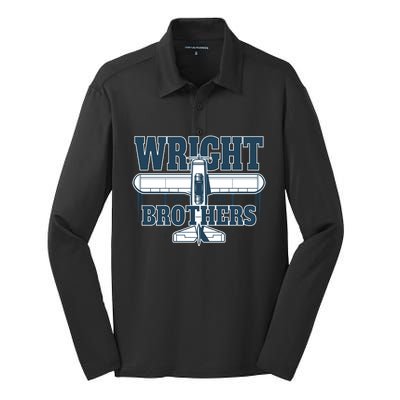 Wright Brothers Day Estd 1903 Silk Touch Performance Long Sleeve Polo