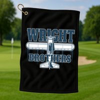 Wright Brothers Day Estd 1903 Golf Towel